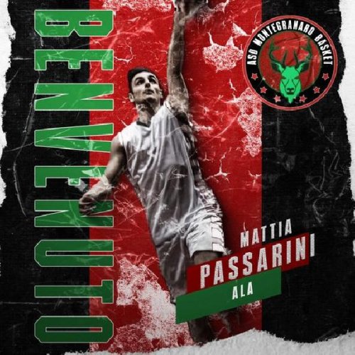 Confermato Mattia Passarini nel roster della Sutor Montegranaro