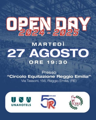 Pallacanestro Reggiana - Martedì 27 agosto l'Open Day ...