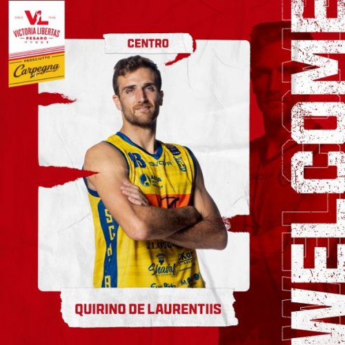 La Carpegna Prosciutto Basket Pesaro firma Quirino De Laurentiis