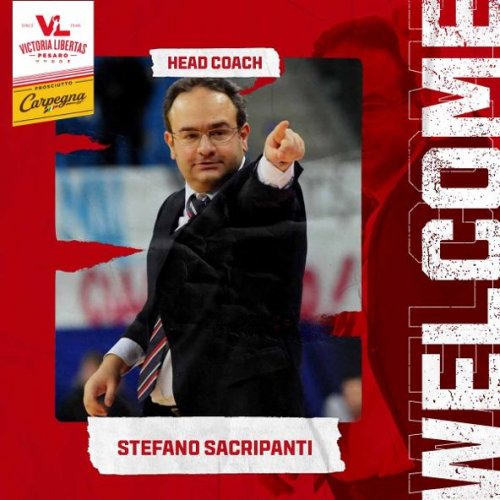 Stefano Sacripanti  il nuovo Head Coach della Carpegna Prosciutto Basket Pesaro