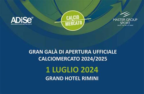 A Rimini il Gran Gal di apertura ufficiale del Calciomercato 2024/2025
