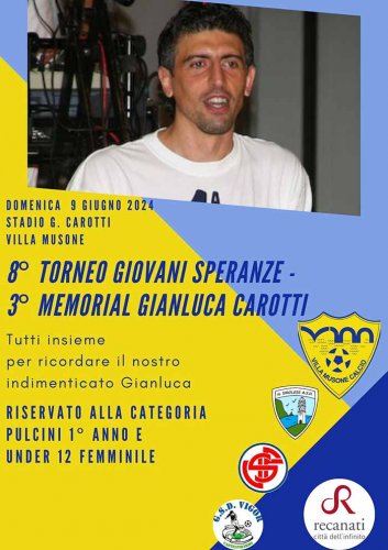8 torneo giovani speranze &#8211; 3 memorial &#8216;Gianluca Carotti&#8217;