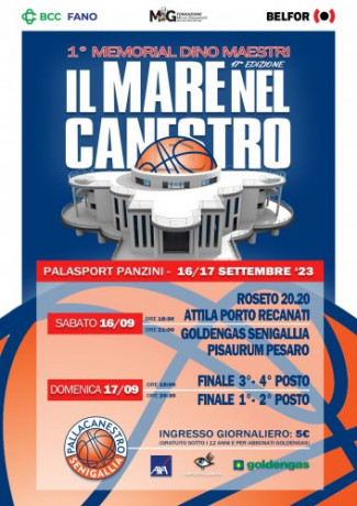 Al via la 17 edizione del torneo di basket "IL MARE NEL CANESTRO"